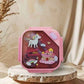 BPA-Free Square Lunch Box with Spoon, Fork & Sauce Box