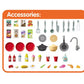 72 Pcs Talented Chef Kitchen Set for Kids | Play Kitchen with Music, Light, Sound, Spray & Boiling Effects - Kinder Kreato