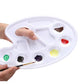 Complete Painting Set – 5 Canvas Boards + 6 Brush Set + 12 Acrylic Paints + Color Mixing Tray - Kinder Kreato