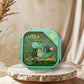 BPA-Free Square Lunch Box with Spoon, Fork & Sauce Box