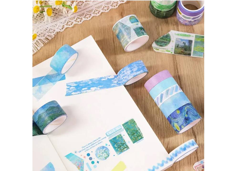 Premium Washi Tape Set – Art Gallery Collection | Decorative Tapes for Journaling