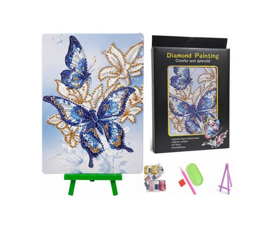 5D Crystal Diamond Painting Kit | Butterflies - Kinder Kreato