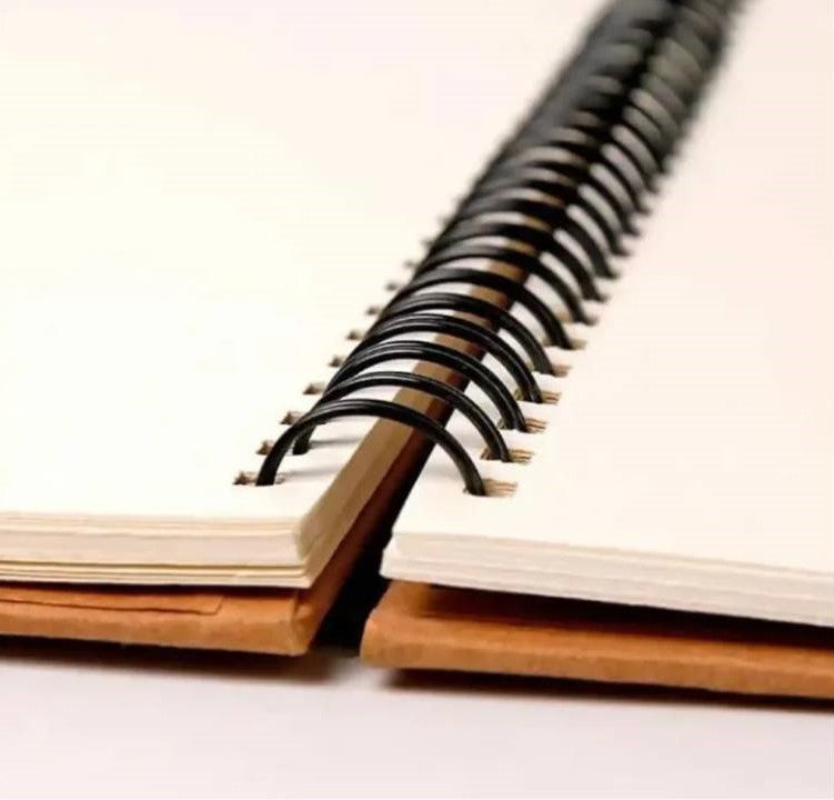 Premium Quality A3/A4/A5 Spiral Sketch Book – Hard Bound Drawing & Watercolor Pad