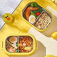 Stainless Steel Bento Box with Smiling Face Lid - Leakproof, Heat Insulated - Kinder Kreato