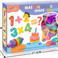 Kids Play Dough Mathematics & Shape Learing Tools Set