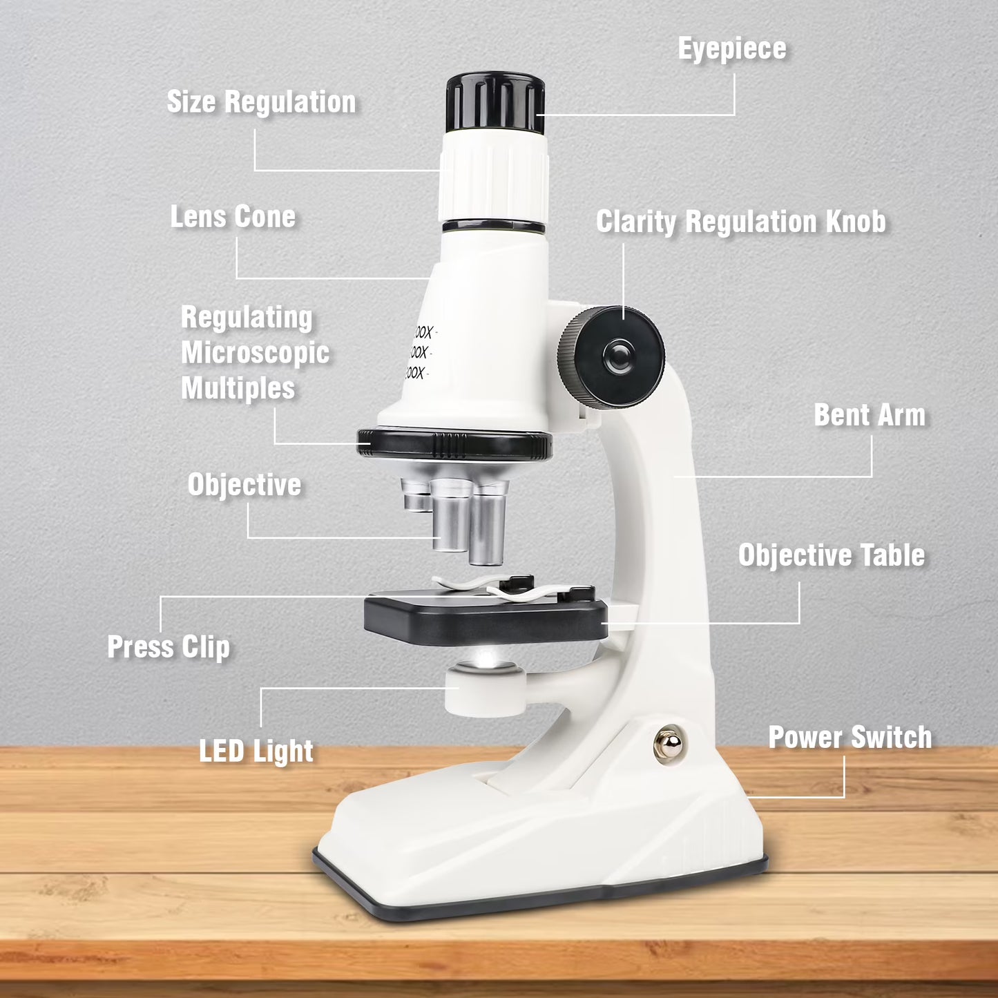 Microscope for Kids 200X-1200X