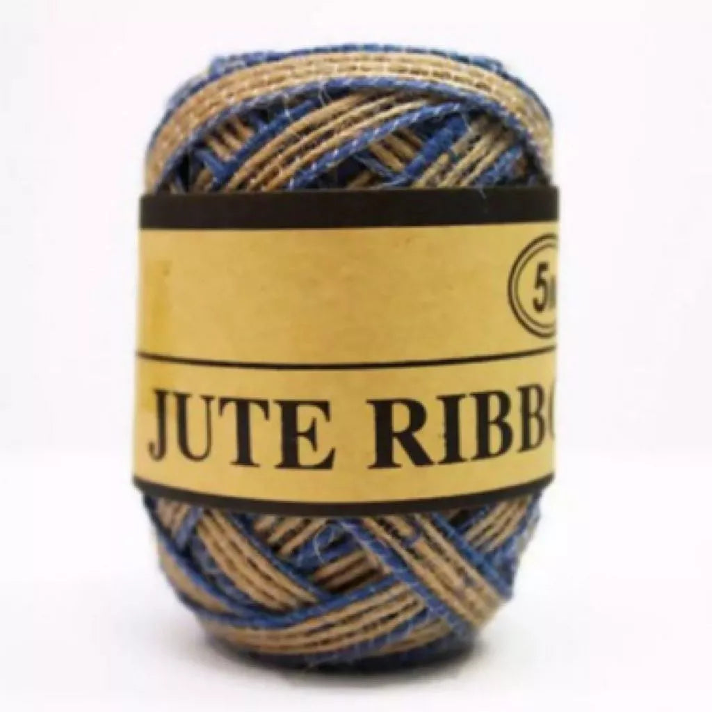 Set of 4 Jute Ribbon Rolls – 5mm (Assorted Colors) – 5 Meters - Kinder Kreato