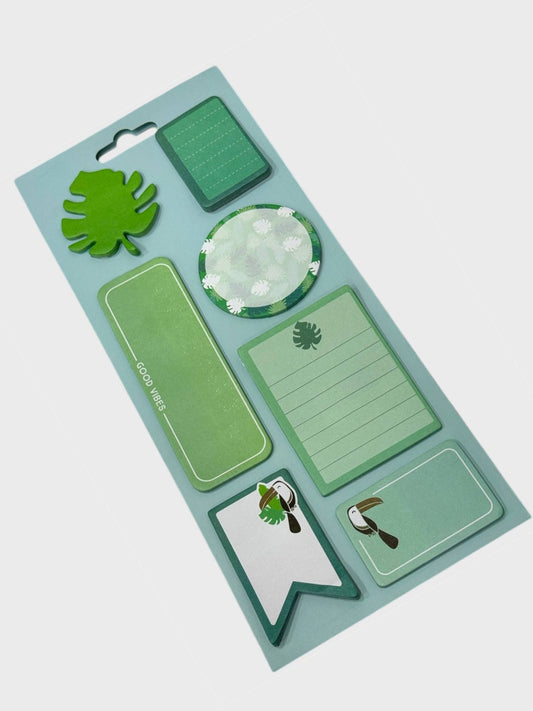 Colorful 7-Design Sticky Notes Set - Kinder Kreato