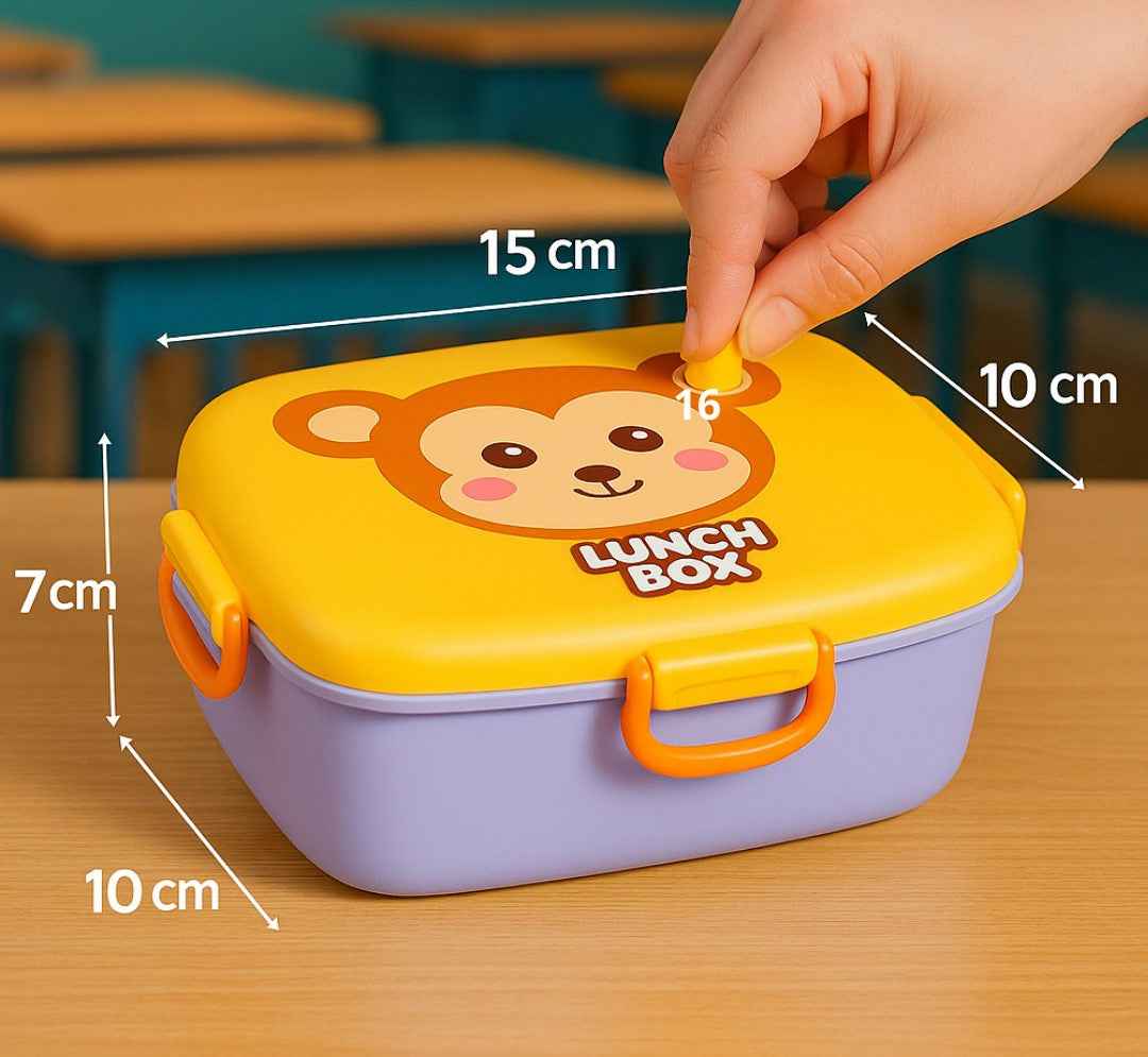 Stainless Steel Double Layer Cute Animal Lunch Box
