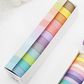 Premium Washi Tape Set –  Plain Pastel Colors (Pack of 12)