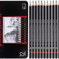 Graphic Art Sketch Pencil Set – Pack of 12 | Tin Box